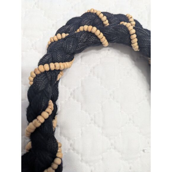 🖤 The Sak Black Crochet Large Hobo Bag Double Strap Boho Chic Shoulder Tote - Picture 4 of 8